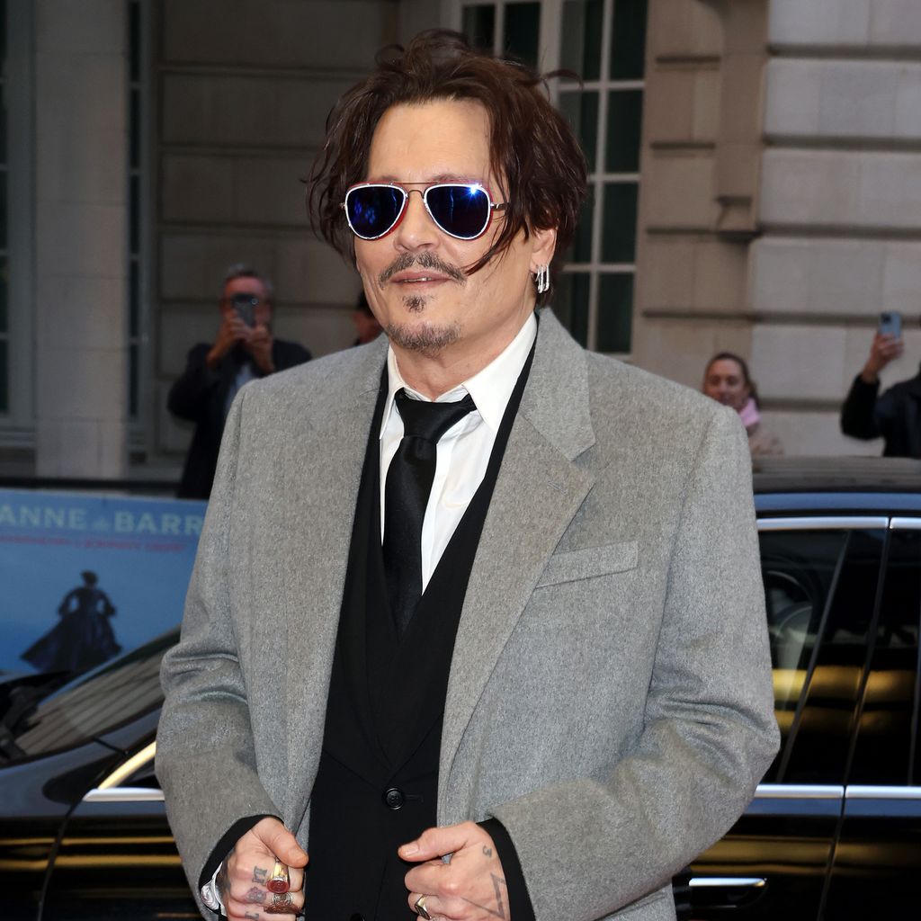 Johnny Depp bei der "Jeanne du Barry"-Premiere in London im April 2024