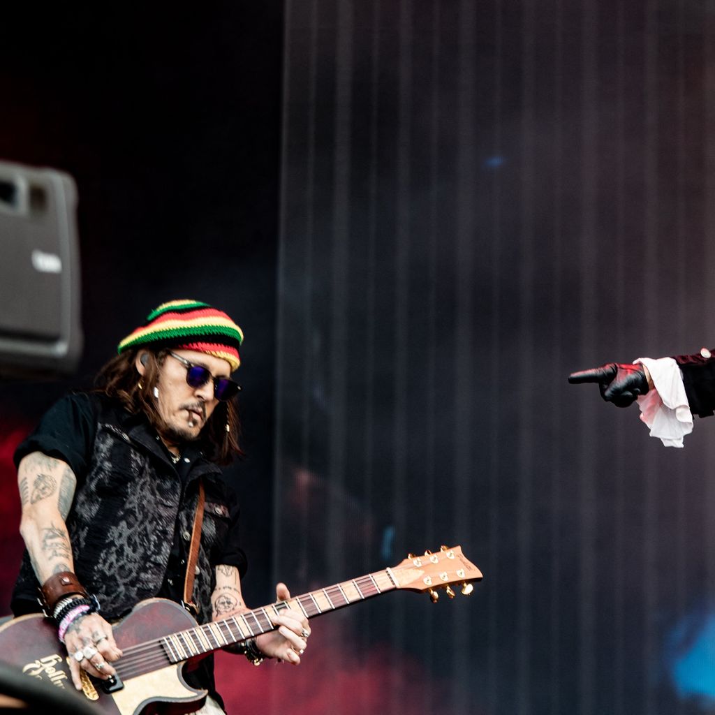 Johnny Depp und Alice Cooper der Hollywood Vampires