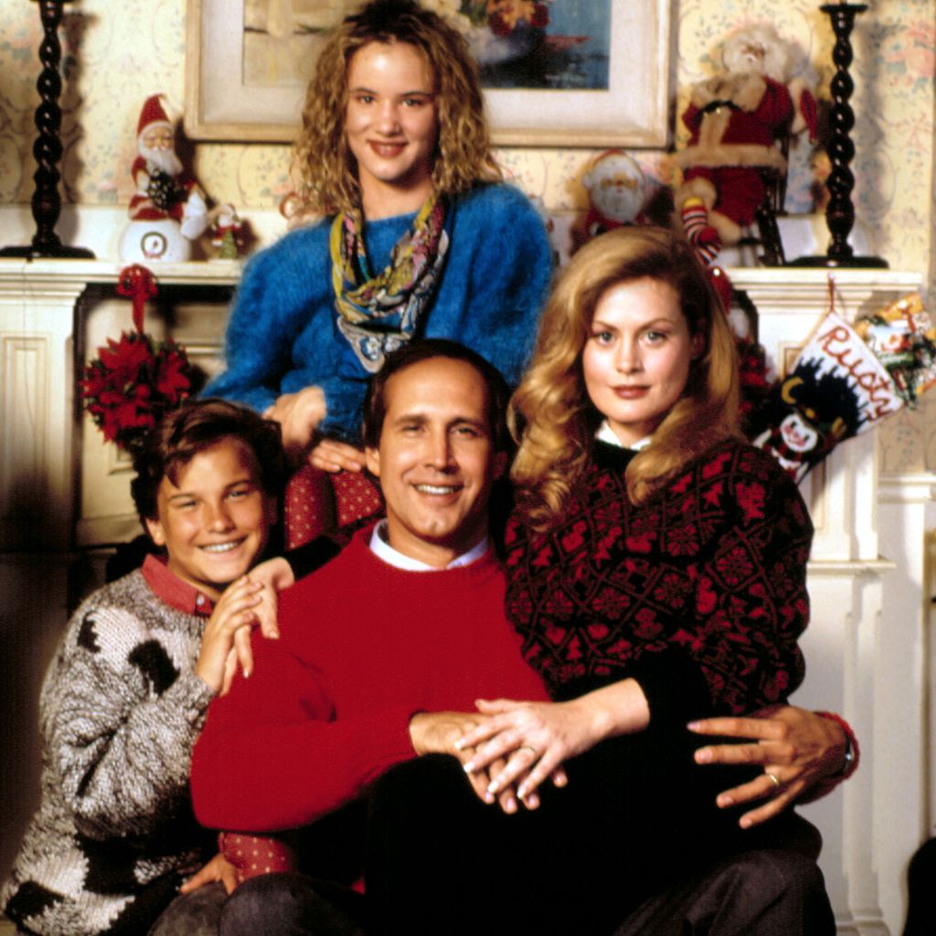 Johnny Galecki, Juliette Lewis, Chevy Chase & Beverly D'Angelo in "Schöne Bescherung"