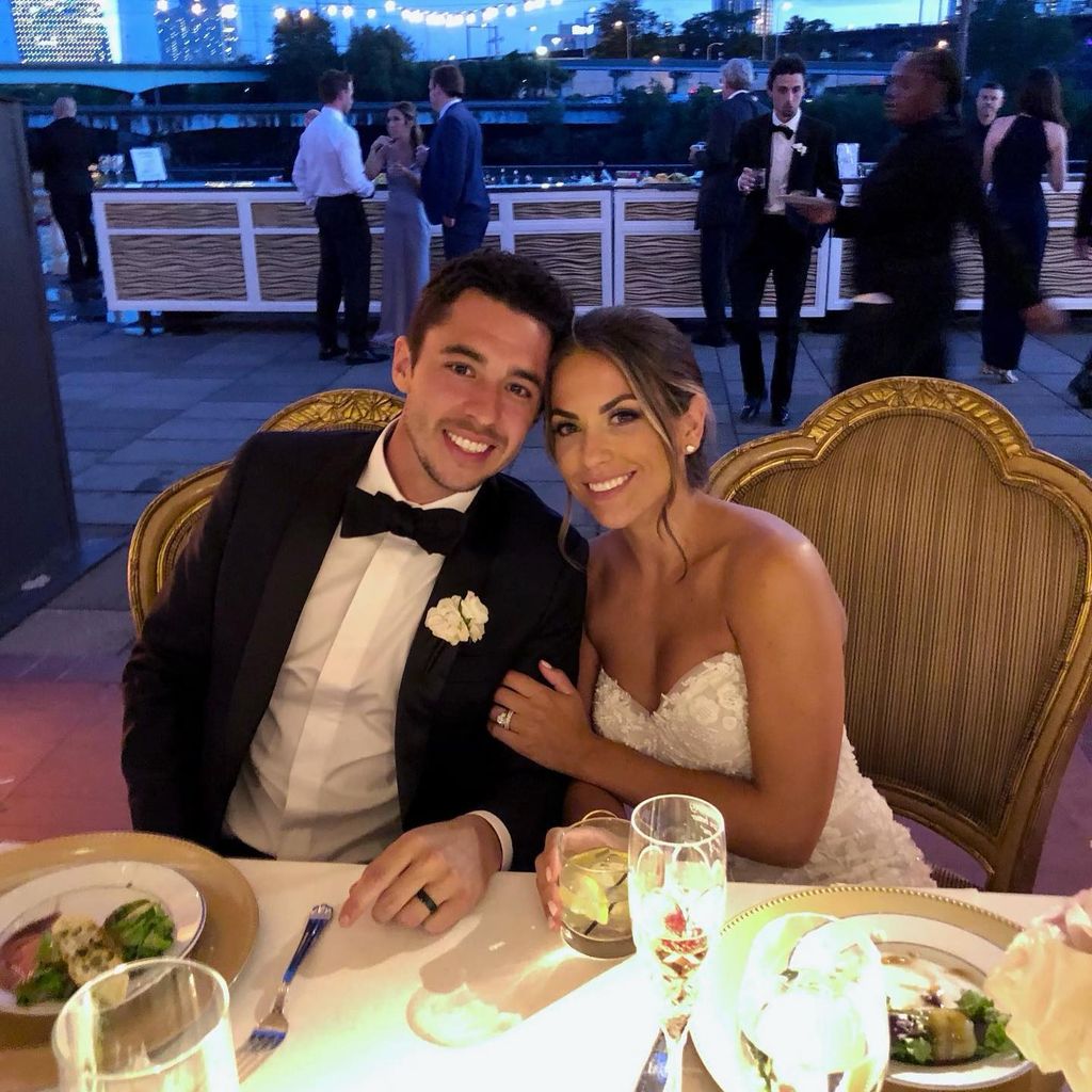 Johnny Gaudreau und seine Frau Meredith, September 2021