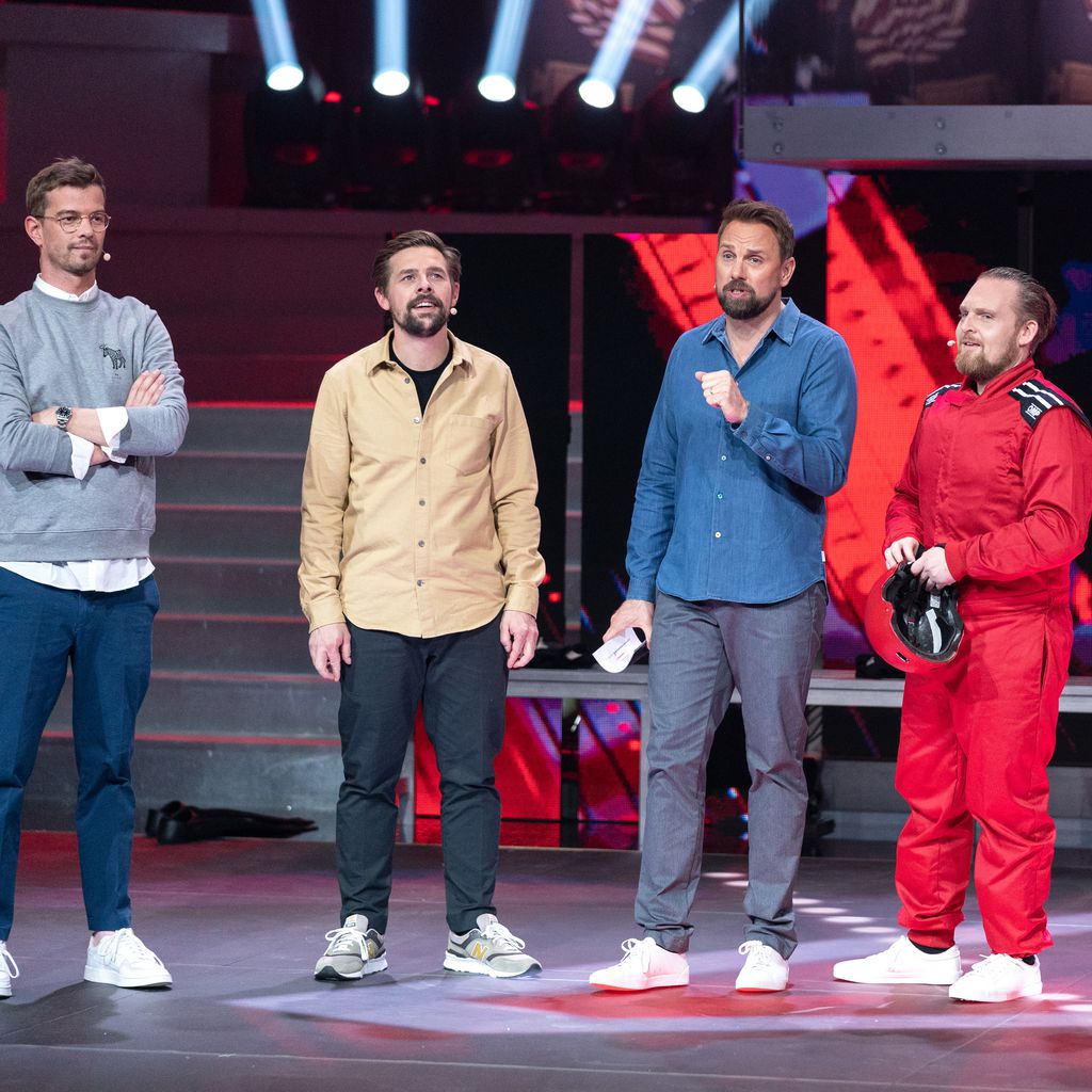 Joko, Klaas, Steven Gätjen, Axel Stein und Paul Janke