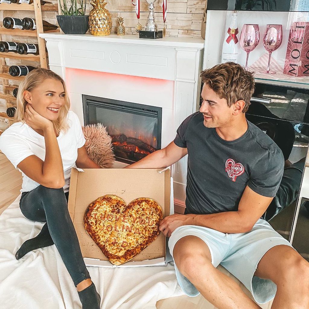 Jolina Fust und Dominik Bruntner im April 2020