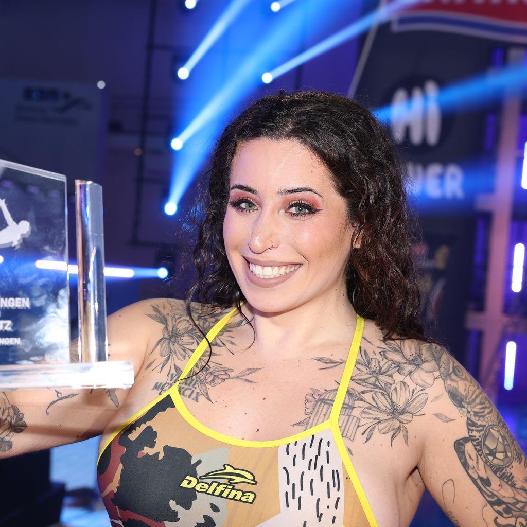 Jolina Mennen beim "RTL Turmspringen" 2023
