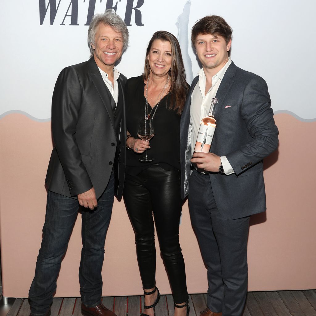 Jon Bon Jovi mit seiner Frau Dorothea und ihrem Sohn Jesse, März 2019