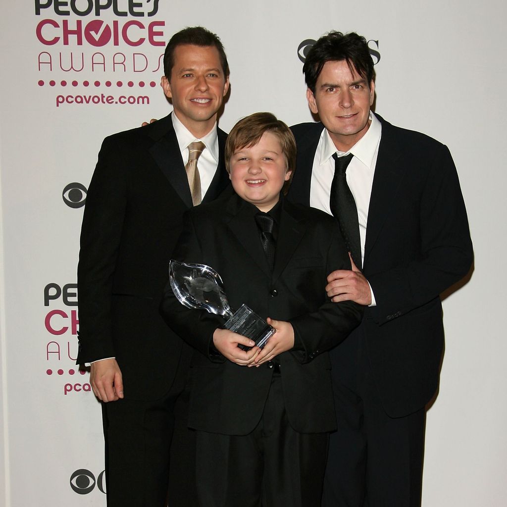 Jon Cryer, Angus T. Jones und Charlie Sheen, 2007