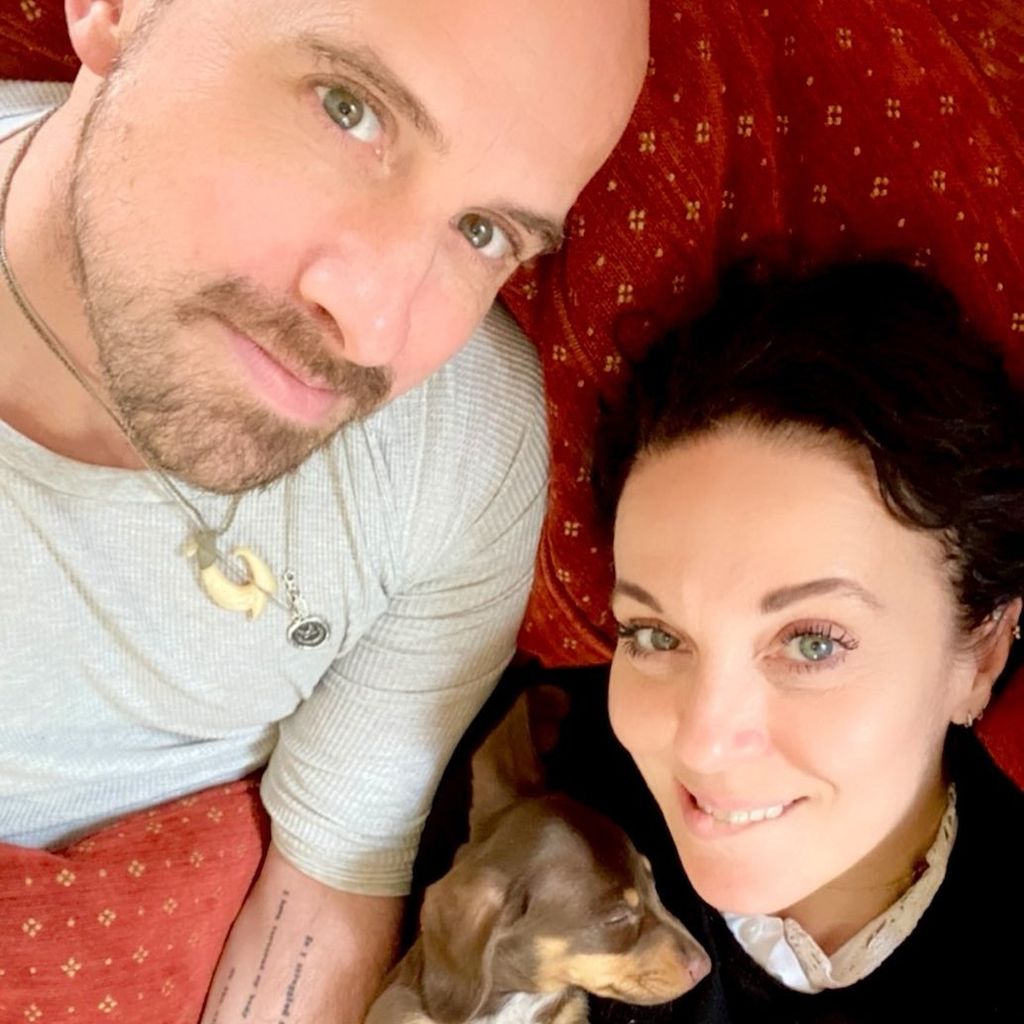 Jonathan Goodwin und Amanda Abbington im Mai 2022