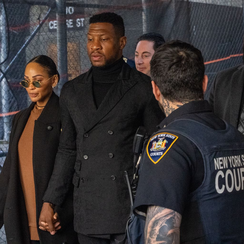 Jonathan Majors und Meagan Good im April 2024 in New York