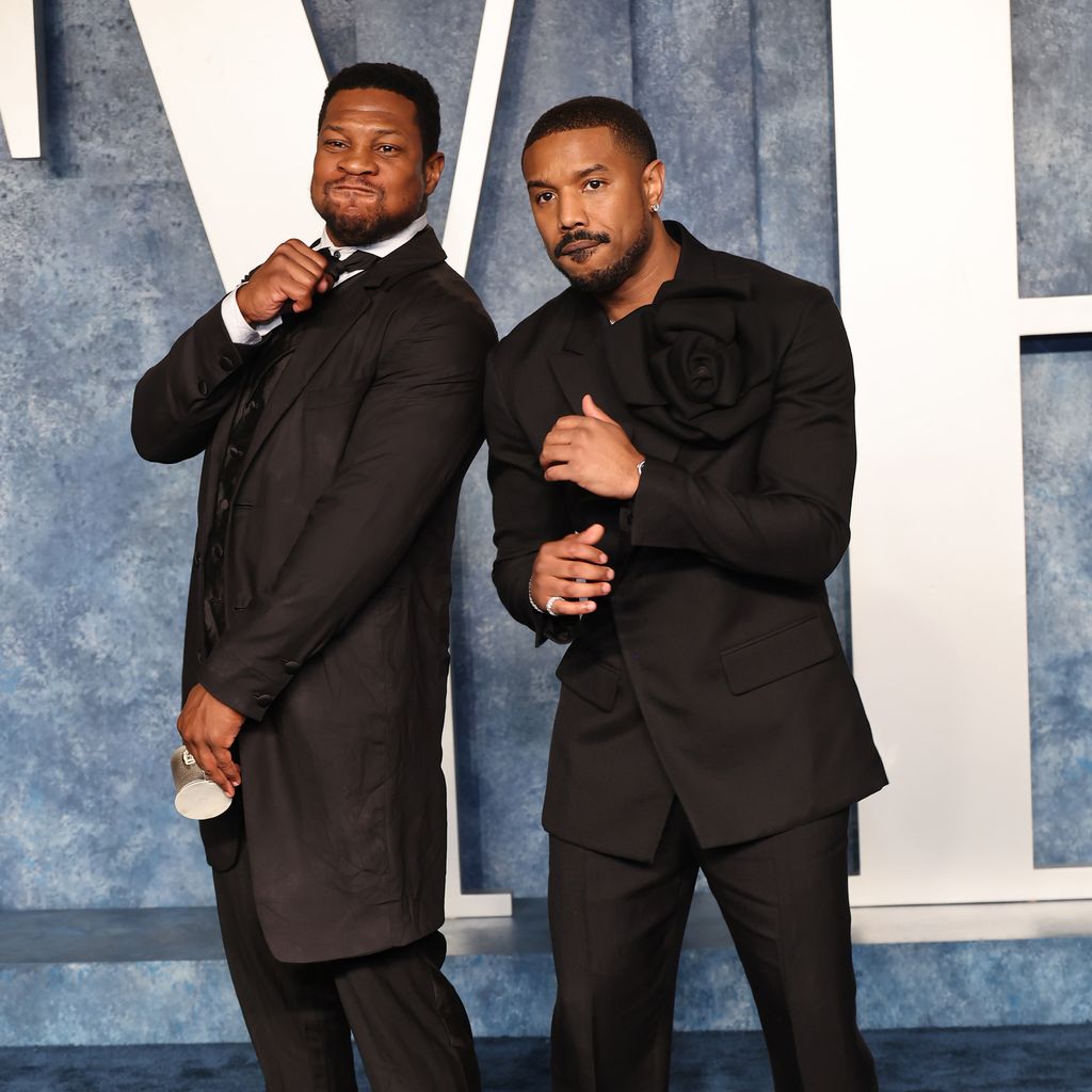 Jonathan Majors und Michael B. Jordan im März 2023