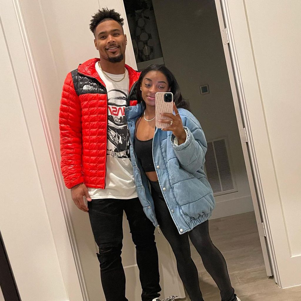 Jonathan Owens und seine Freundin Simone Biles