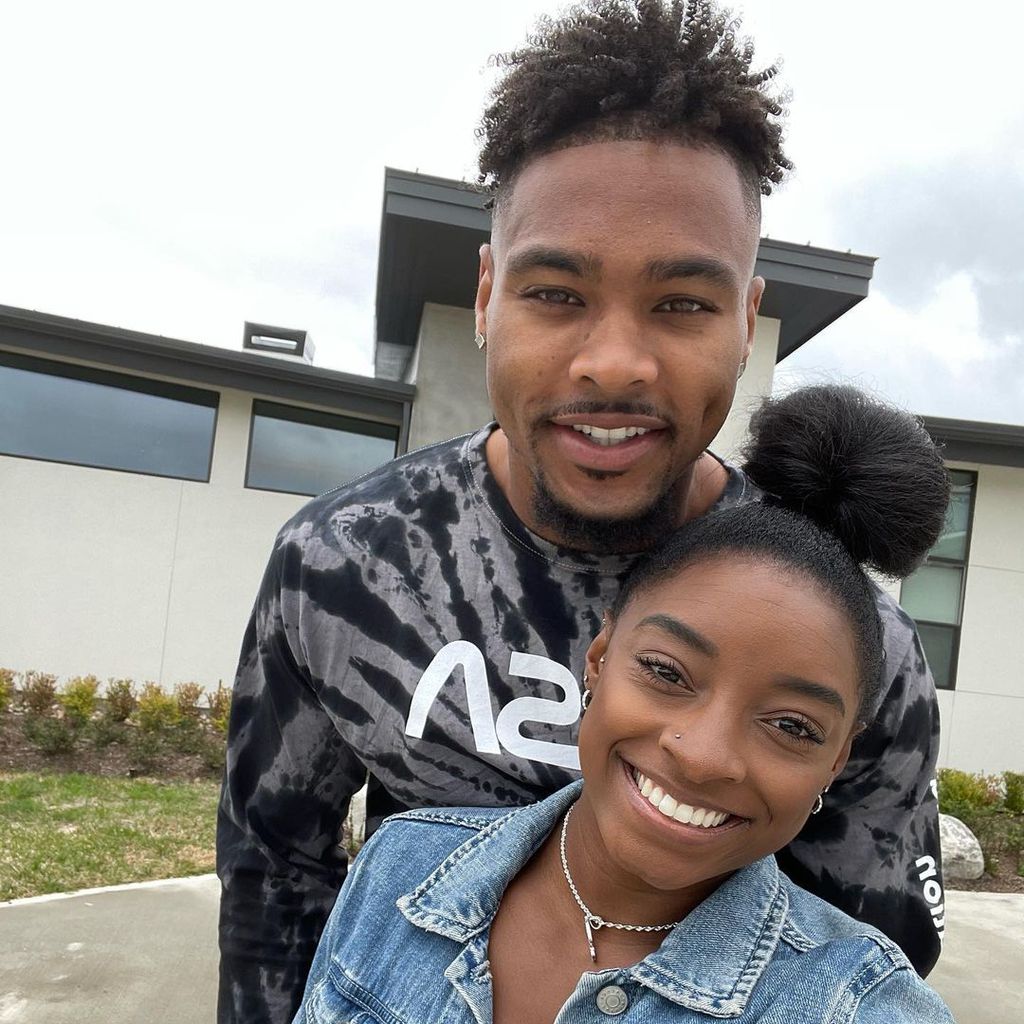 Jonathan Owens und seine Freundin Simone Biles