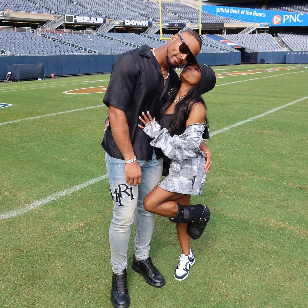 Jonathan Owens und Simone Biles, August 2024
