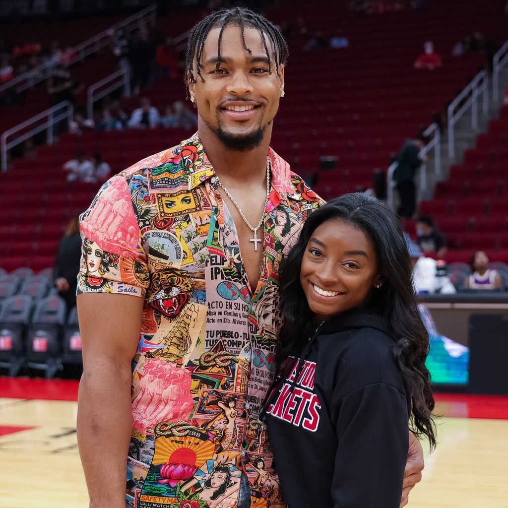 Jonathan Owens und Simone Biles, Dezember 2021