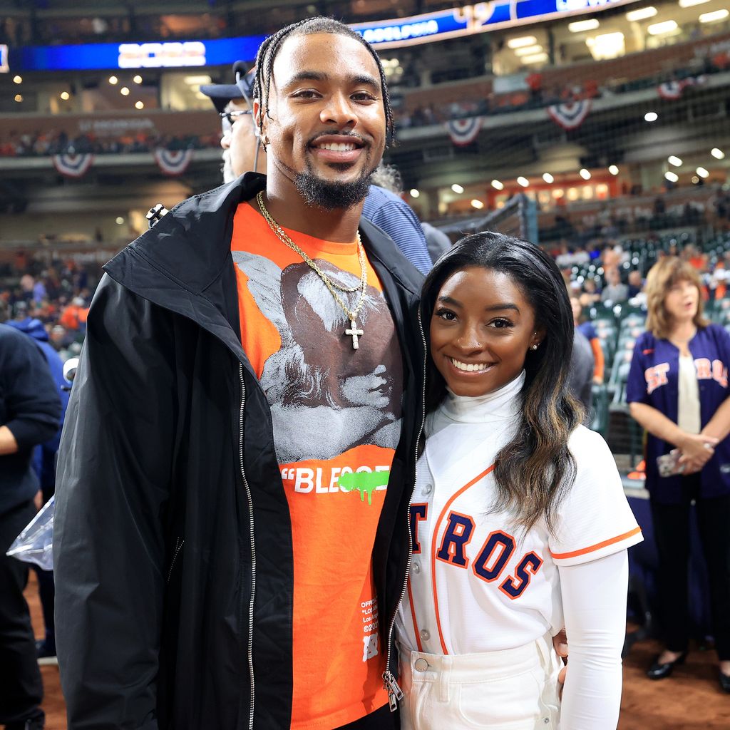 Jonathan Owens und Simone Biles