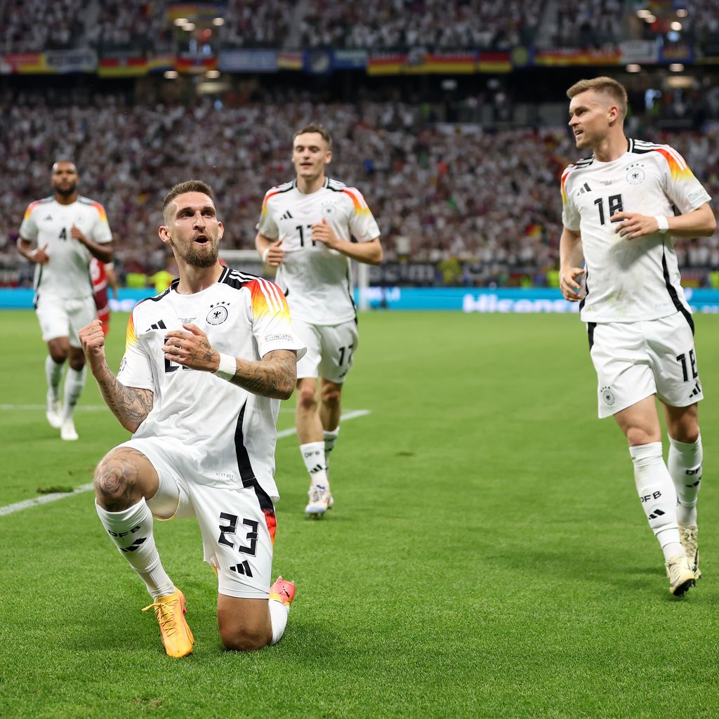 Jonathan Tah, Robert Andrich, Florian Wirtz und Maximilian Mittelstädt bei der Fußball-EM 2024