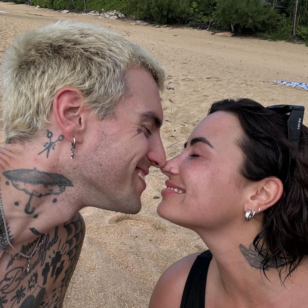 Jordan Lutes und Demi Lovato, 2024