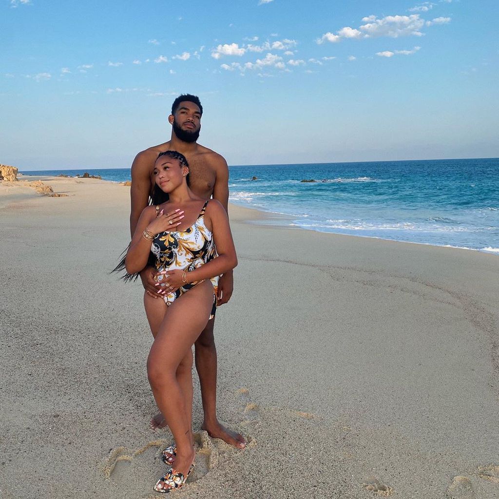Jordyn Woods und Karl-Anthony Towns im September 2020