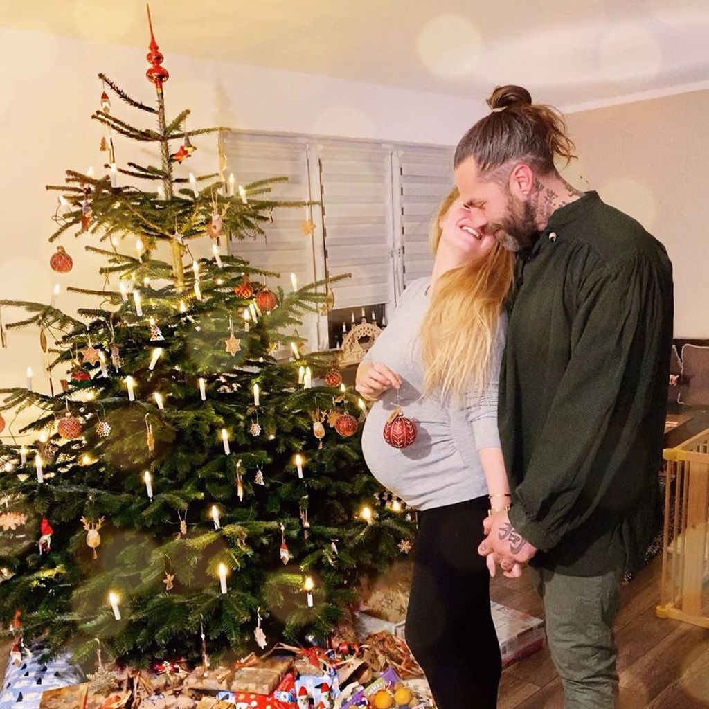 Josephine Welsch und ihr Partner Robert Dallmann, Weihnachten 2019