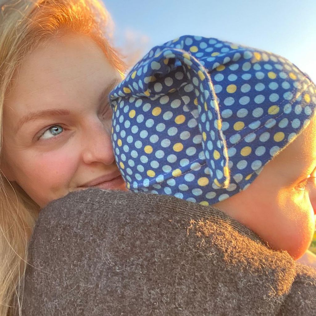 Josephine Welsch und ihr Sohn Tristan