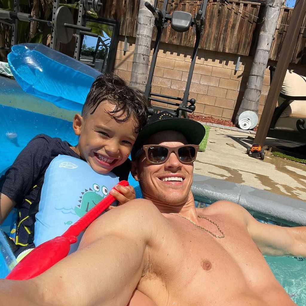 Josey Hollis Dorsey, Sohn von Naya Rivera, mit seinem Vater Ryan Dorsey