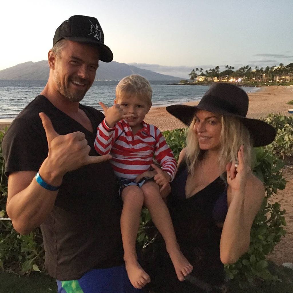 Josh Duhamel und Fergie mit ihrem Sohn Axl im Januar 2017