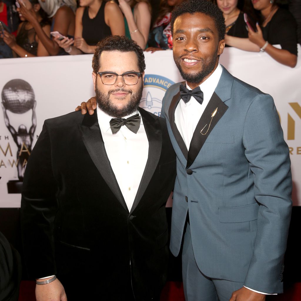 Josh Gad und Chadwick Boseman bei den Naacp Image Awards in Pasadena im Januar 2018