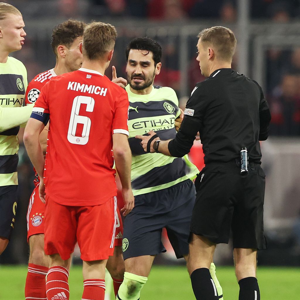 Joshua Kimmich und Ilkay Gündogan gehen aufeinander los