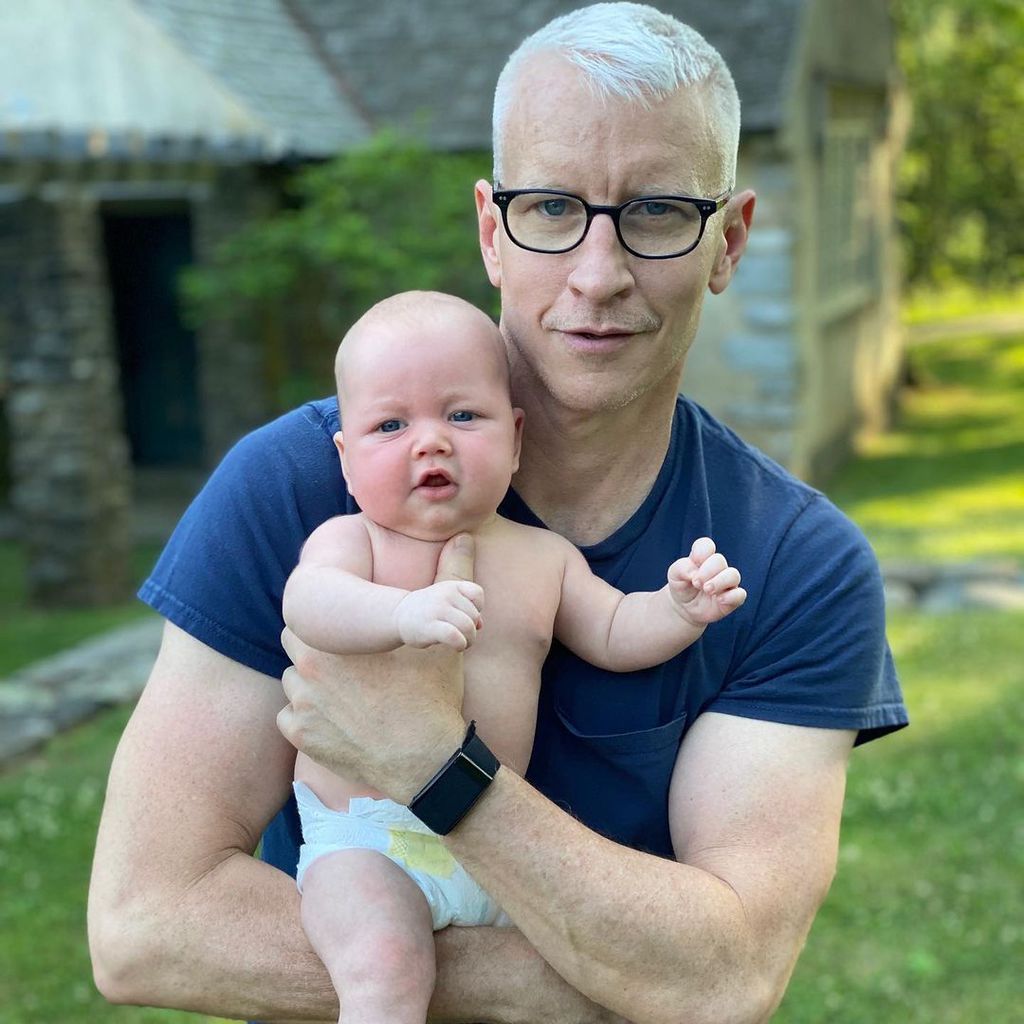 Journalist Anderson Cooper mit seinem Baby Wyatt, 2020