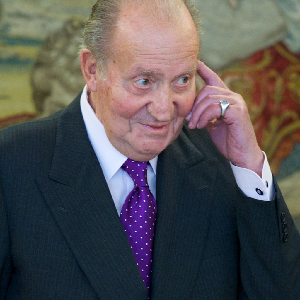 Altkönig Juan Carlos von Spanien beim Fies-Journalism-Award in Madrid im Januar 2014