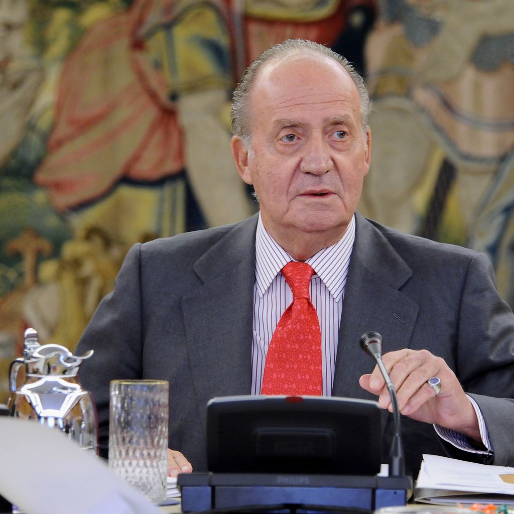 Juan Carlos I. bei einer Audienz in Madrid im Mai 2015