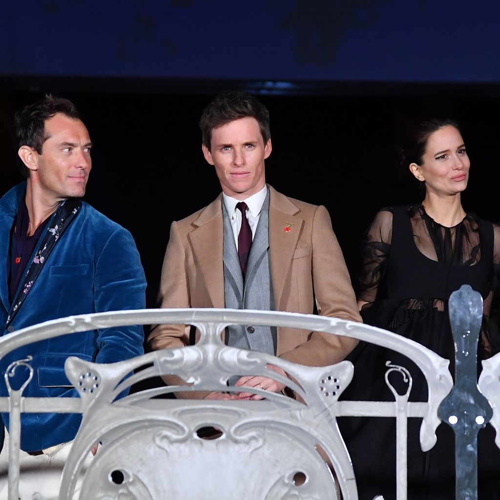 Jude Law, Eddie Redmayne, Katherine Waterston und Ezra Miller
