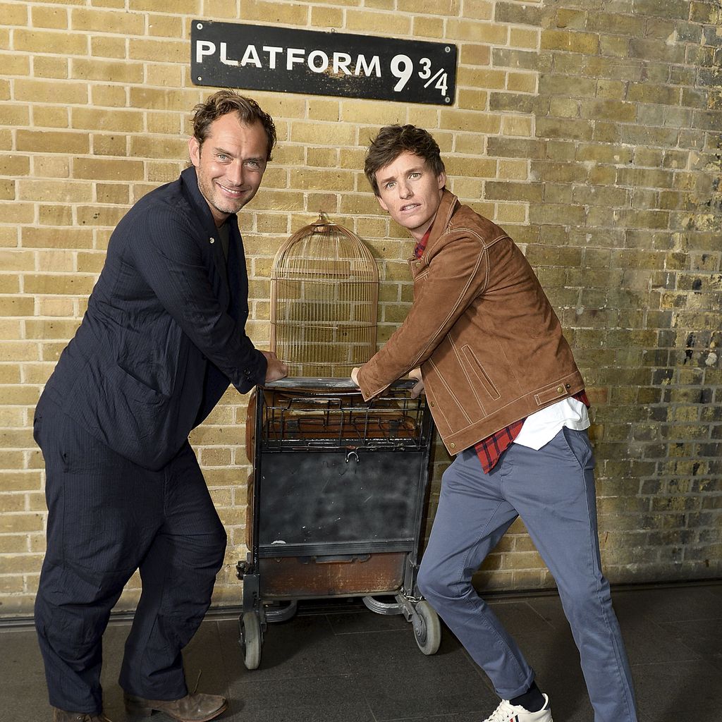 Jude Law und Eddie Redmayne in London