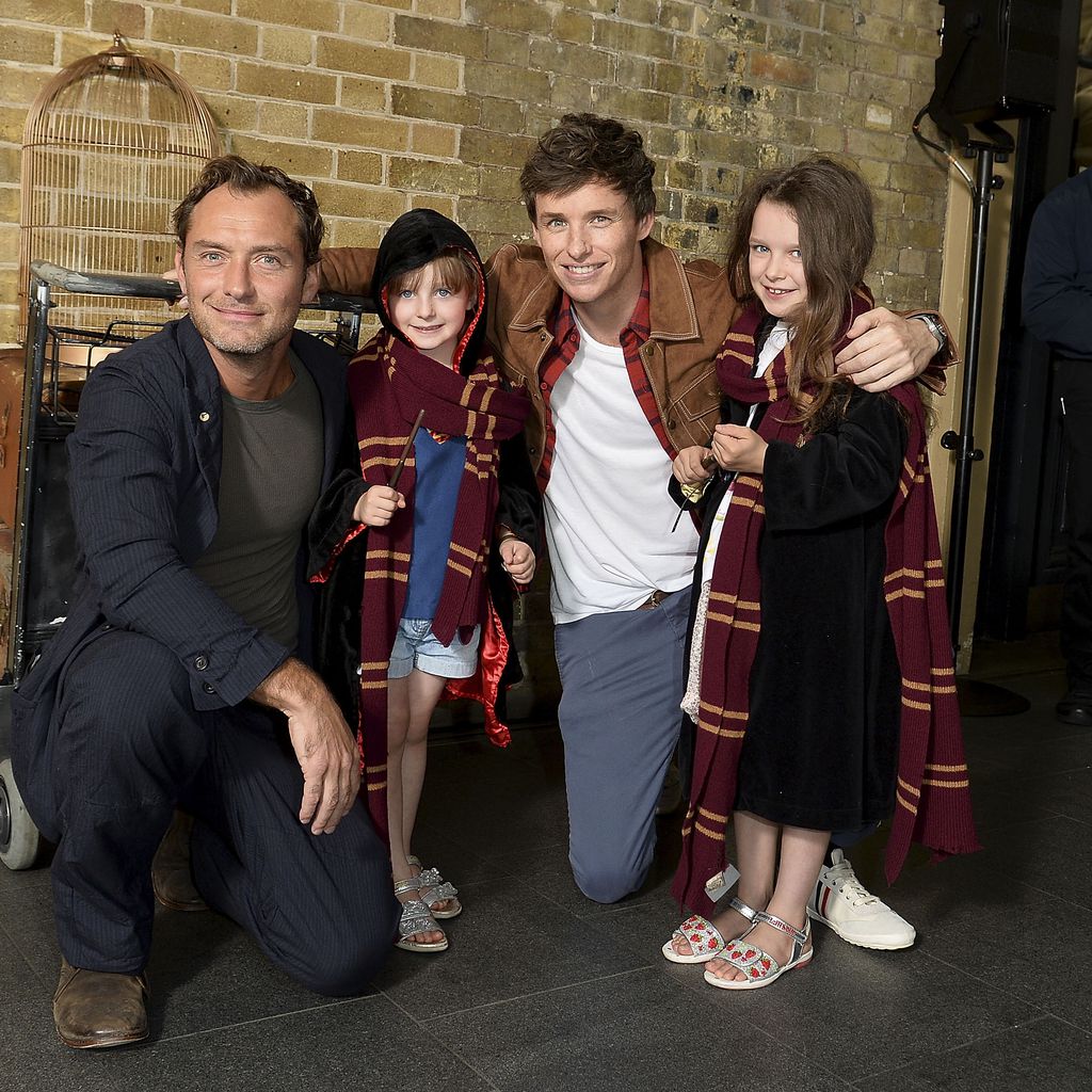 Jude Law und Eddie Redmayne mit "Harry Potter"-Fans
