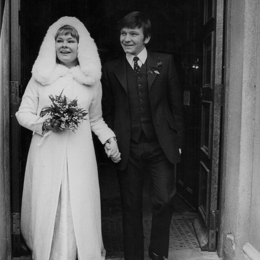 Judi Dench und Michael Williams bei ihrer Hochzeit im Februar 1971
