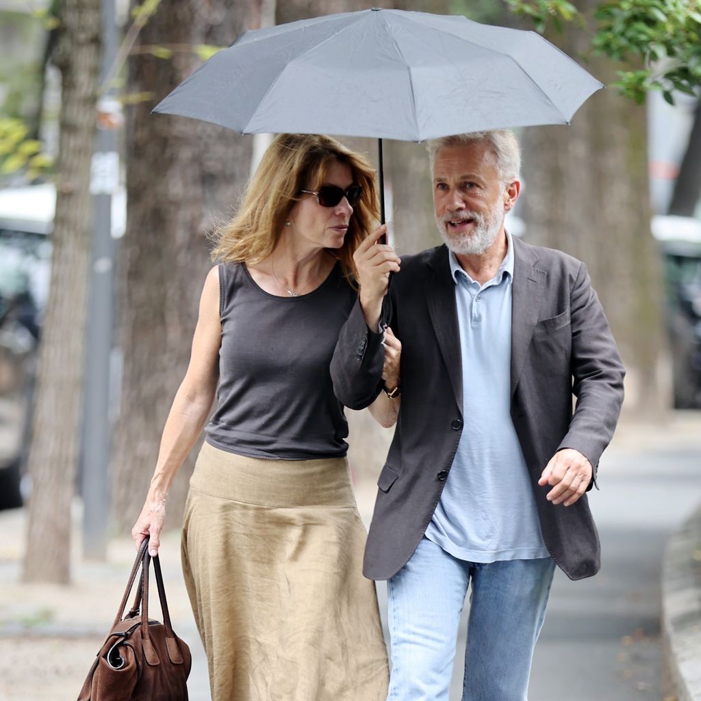 Judith Holste und Christoph Waltz im September 2025 in Mailand