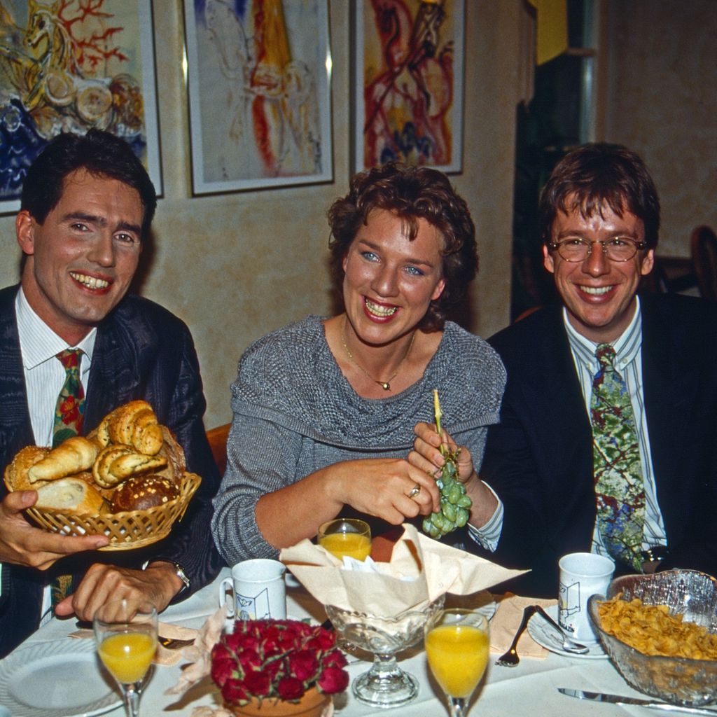 Jürgen Drensek, Julitta Münch und Jörg Kachelmann 1992