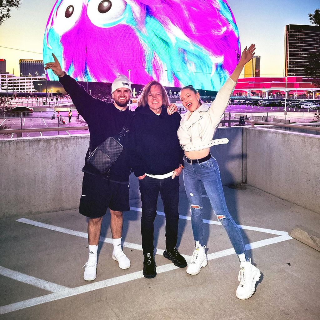 Jürgen Drews mit seiner Tochter Joelina und deren Freund Adrian in Las Vegas