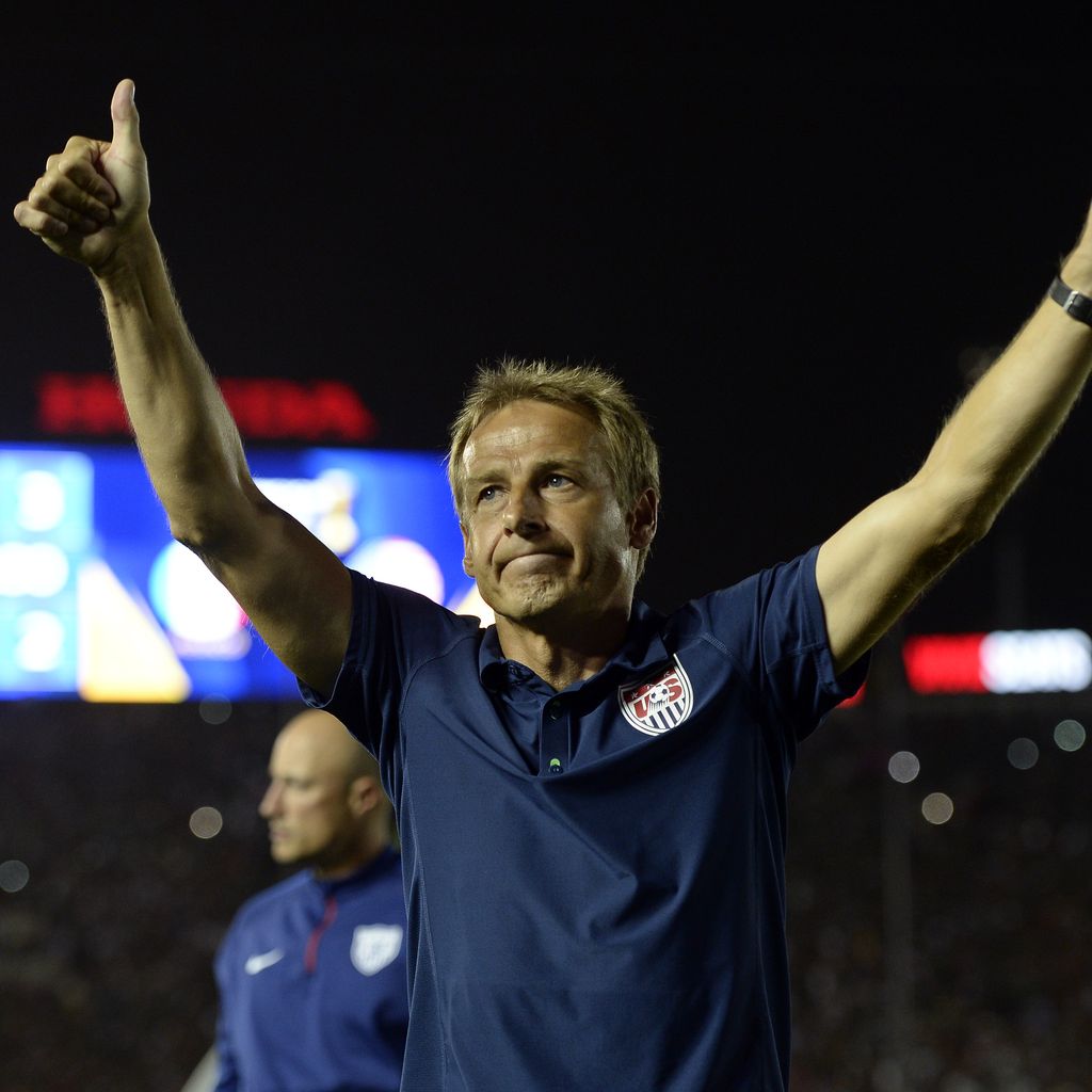 Jürgen Klinsmann beim Spiel Mexiko - USA