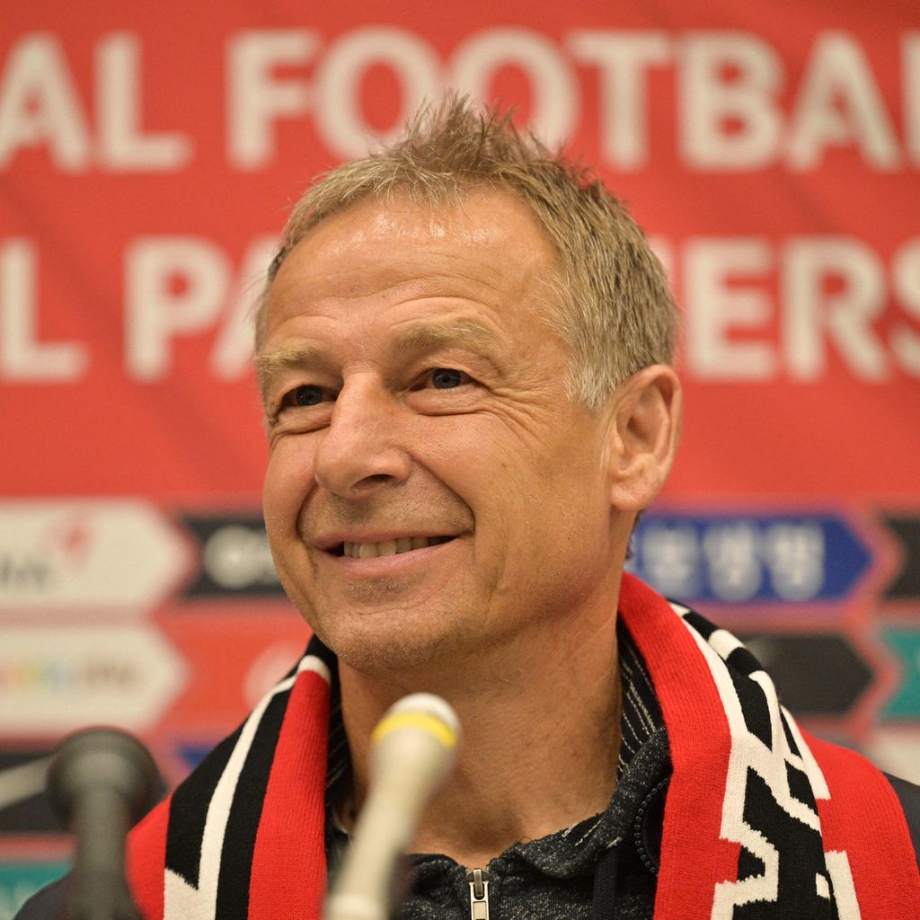 Jürgen Klinsmann bei seiner Vorstellung in Südkorea