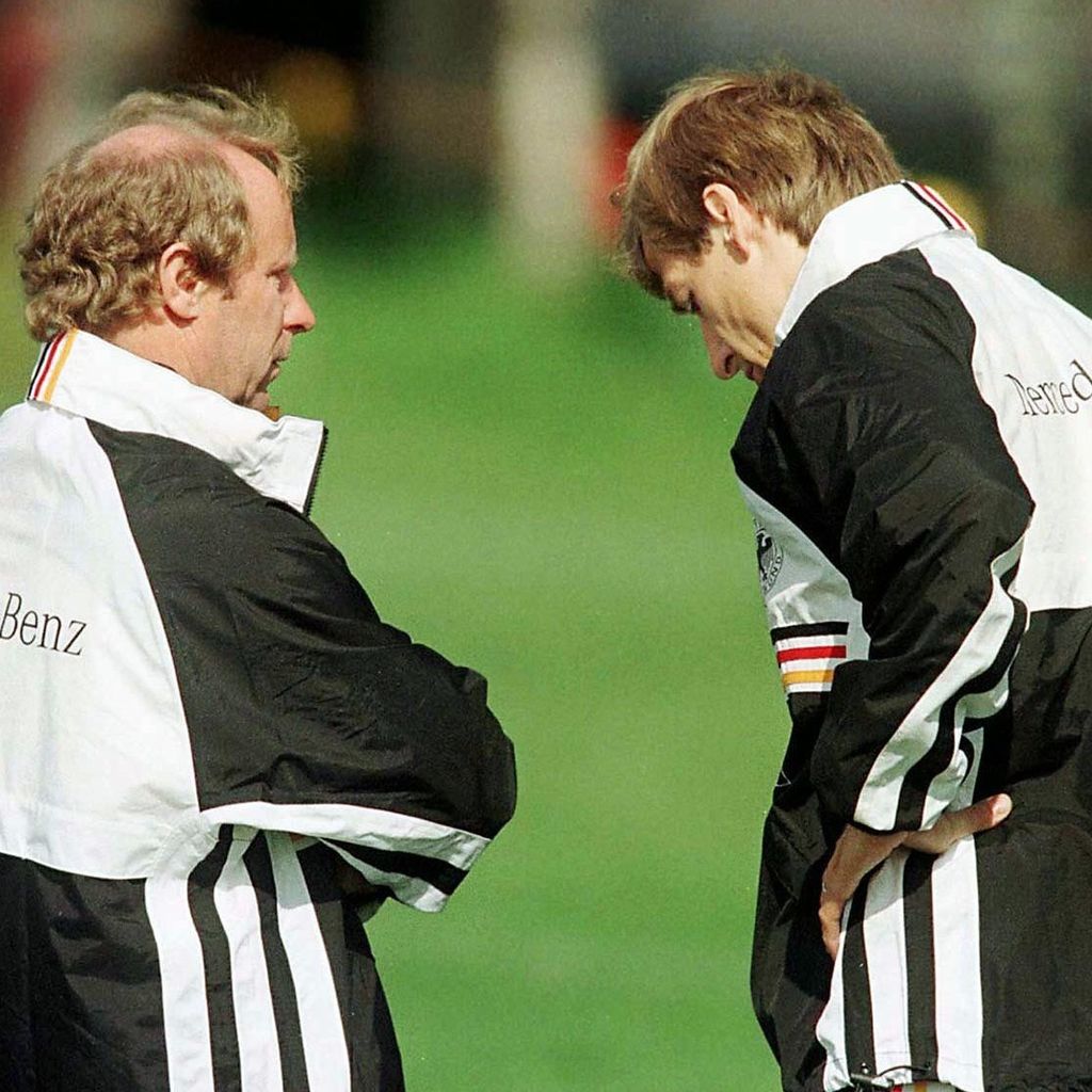 Berti Vogts und jürgen klinsmann
