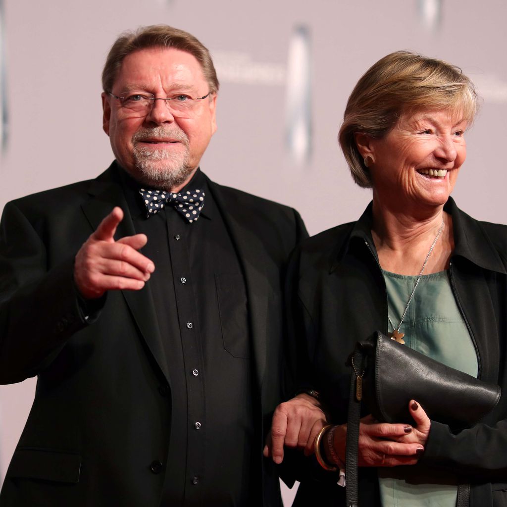 Jürgen von der Lippe mit seiner Frau Anne Dohrenkamp im Januar 2019 in Düsseldorf