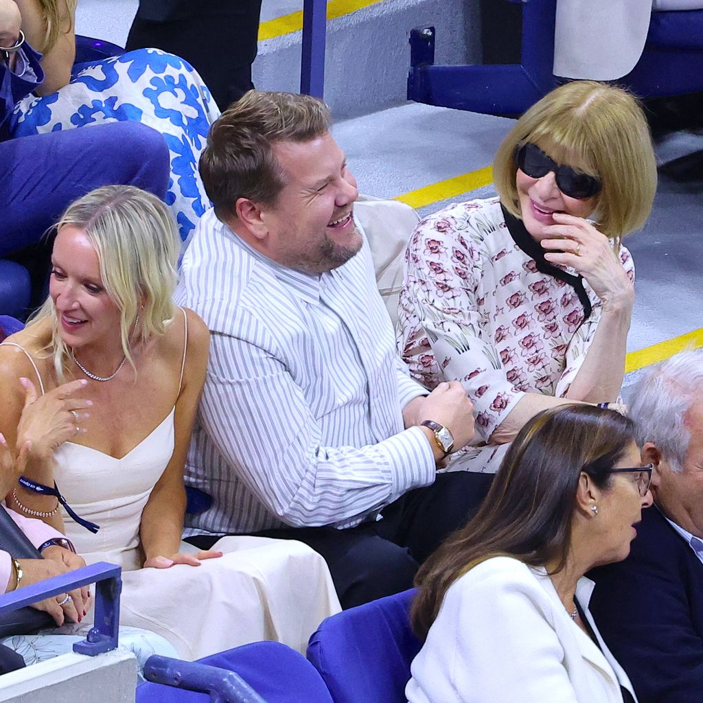 Julia Carey, James Corden und Anna Wintour bei den US Open 2025