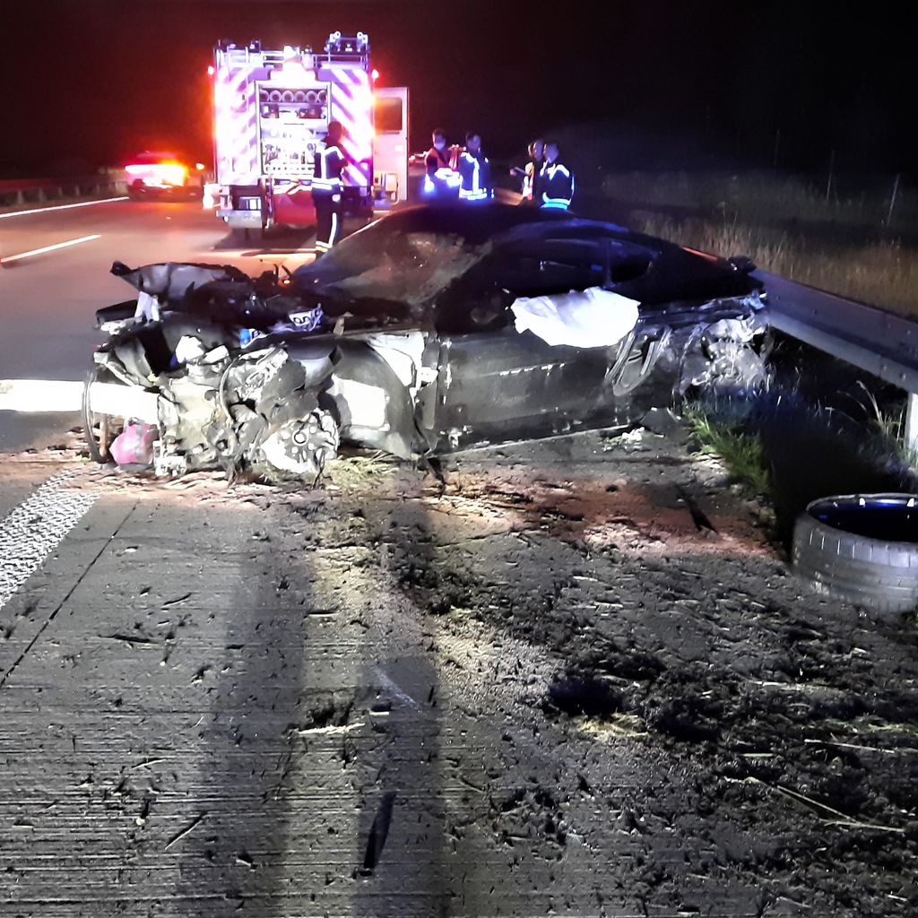 Julia Jasmin Rühles Auto nach ihrem Unfall