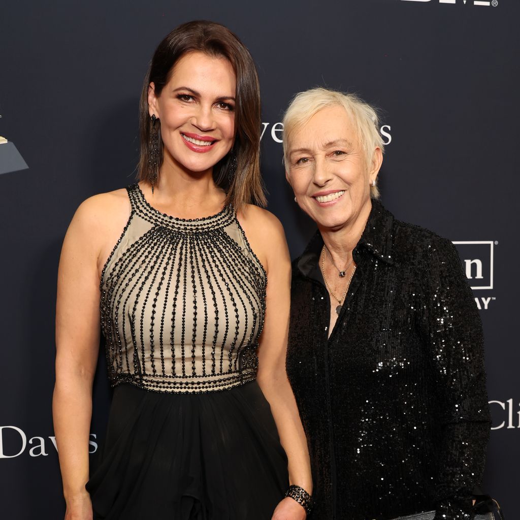 Julia Lemigova und Martina Navratilova im Februar 2024