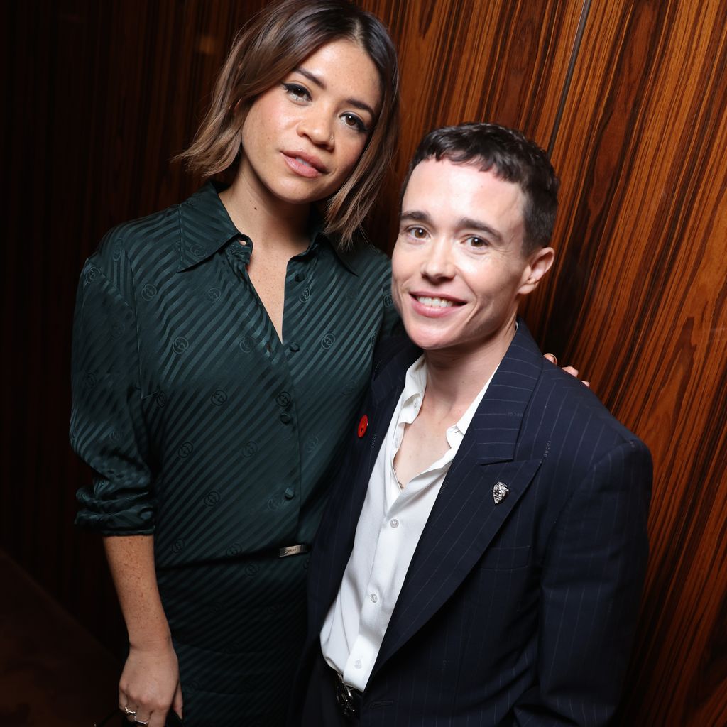 Julia Shiplett und Elliot Page bei der Mailänder Fashion Week, September 2025