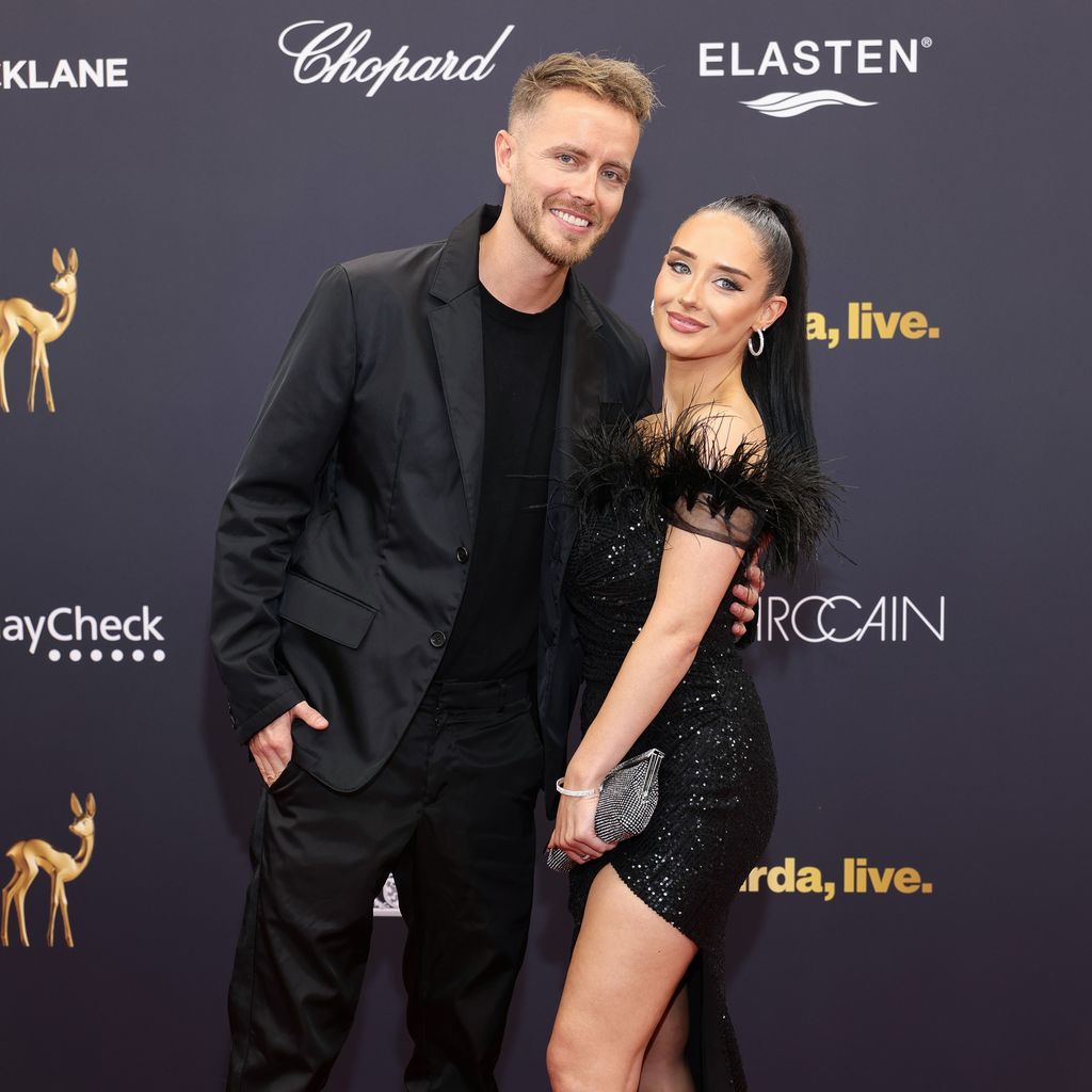 Julian Claßen mit seiner Partnerin Palina beim Bambi 2024