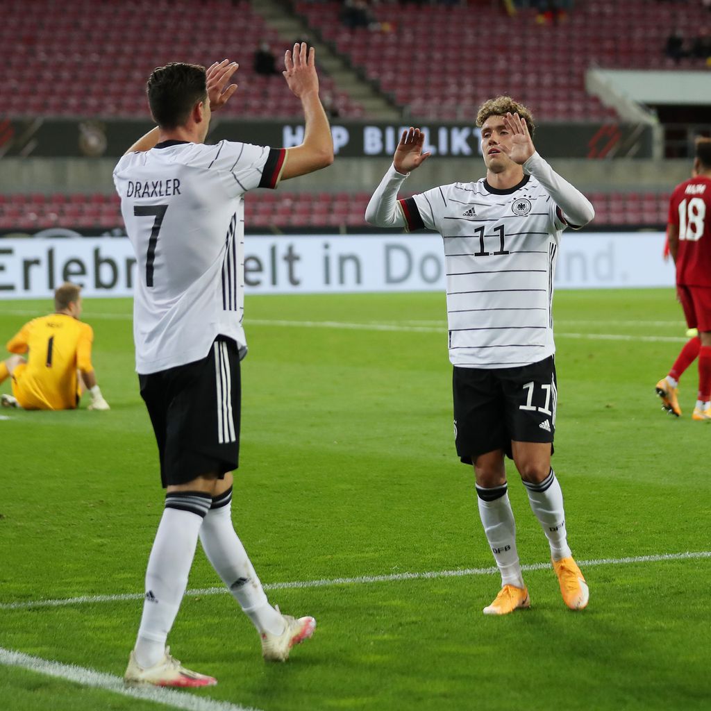 Julian Draxler und Luca Waldschmidt, Oktober 2020