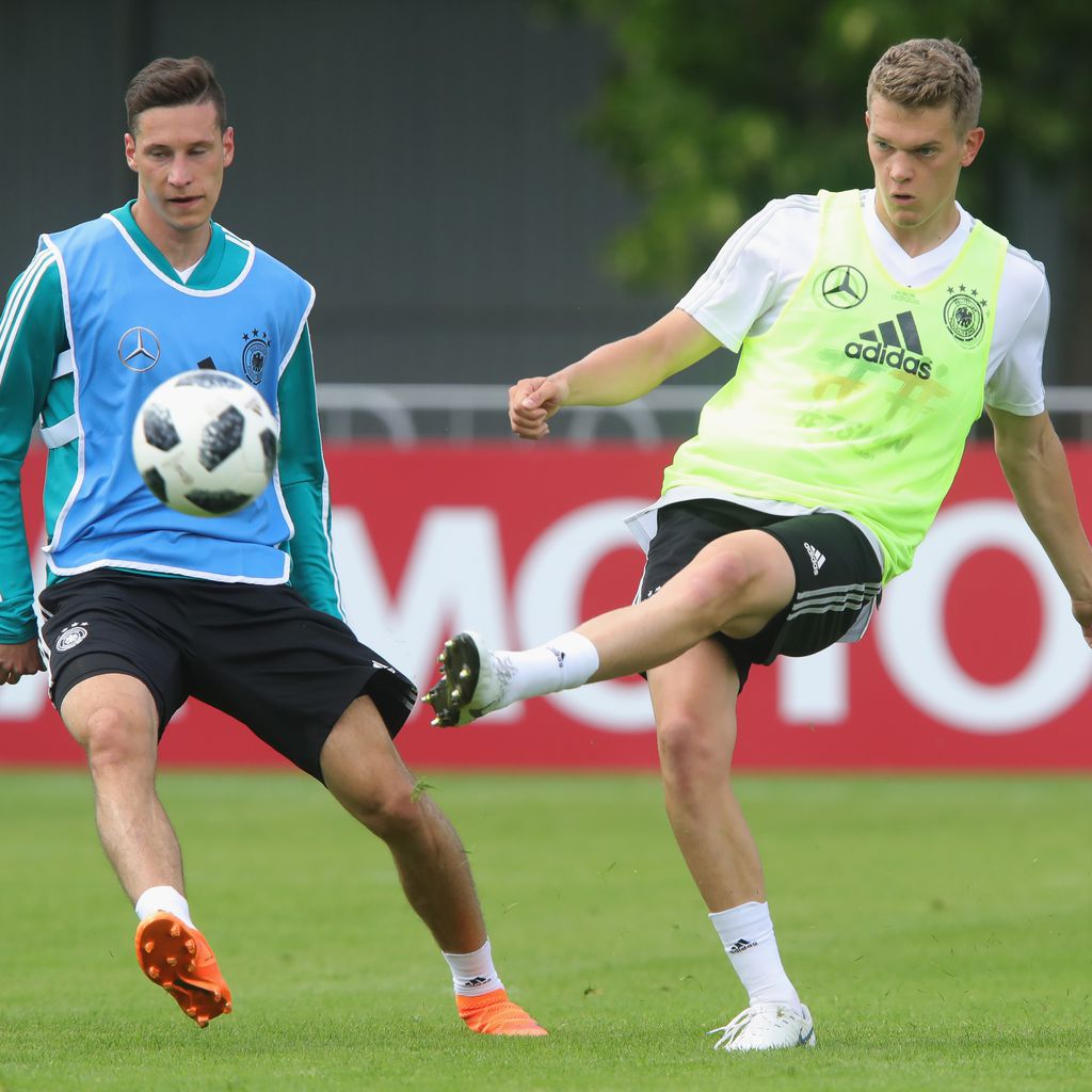 Julian Draxler und Matthias Ginter beim Training