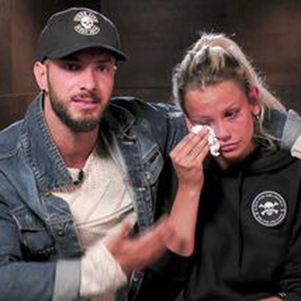 Julian Evangelos und Stephanie Schmitz im "Sommerhaus der Stars" 2018