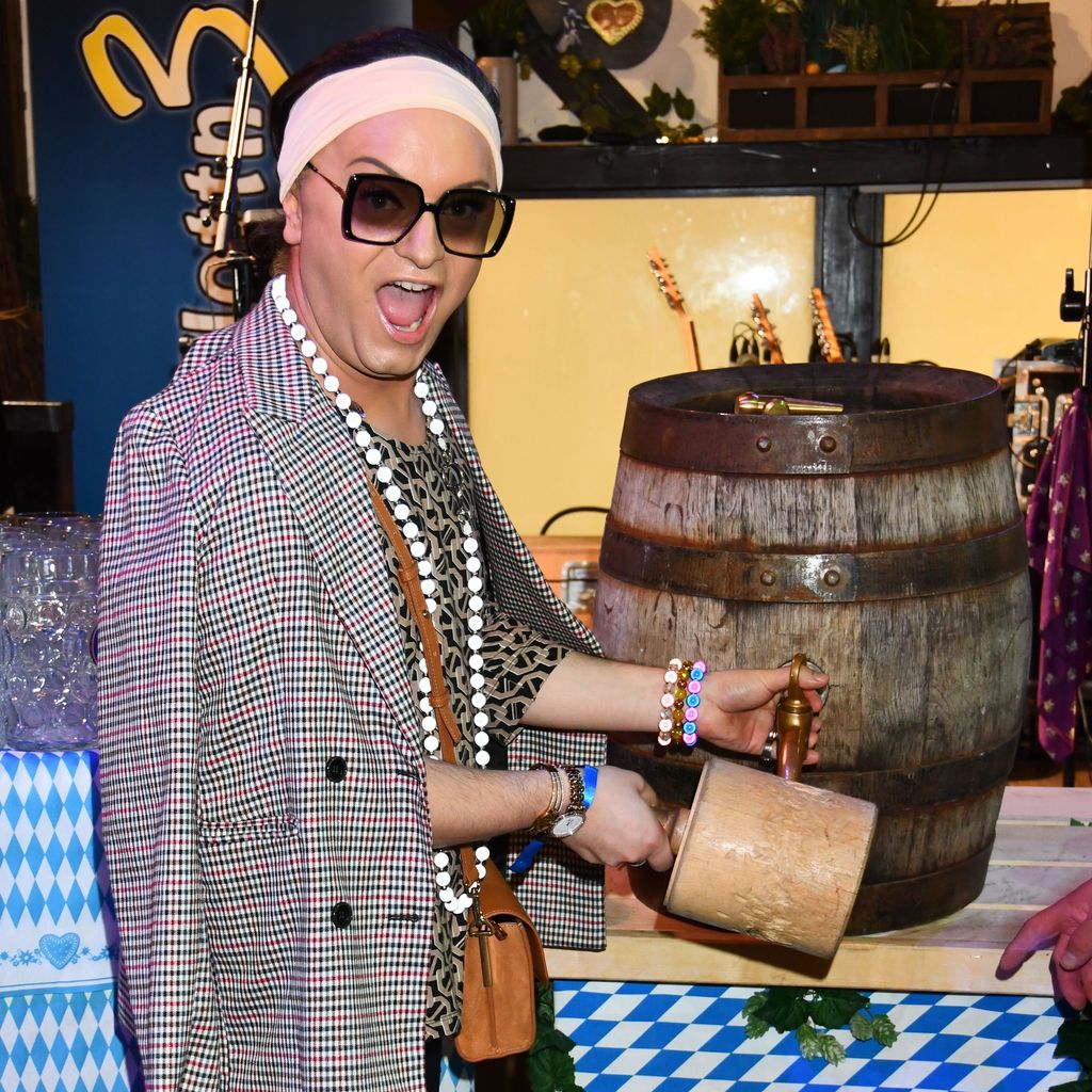 Julian Stoeckel beim Maibock-Anstich in Berlin