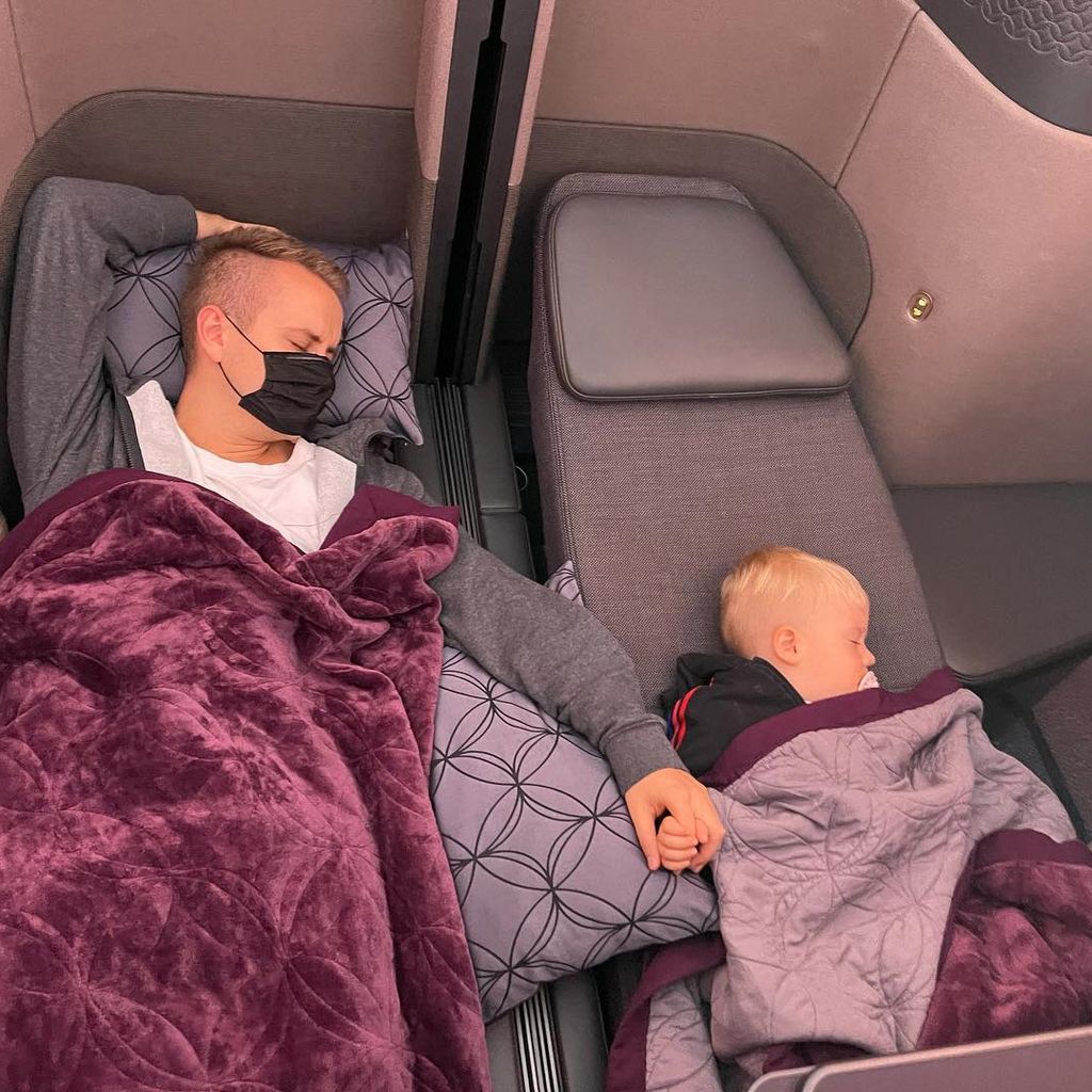 Julian Claßen mit seinem Sohn Lio